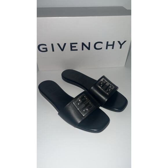 Givenchy black leather slides - Picture 4 of 4